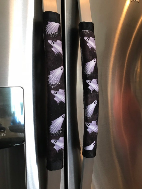 Refrigerator Door Handle Covers Set of Two Vintage Halloween Horror Theme 13 L x 5\u201d W Home