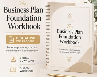 ビジネスプラン基礎ワークブック｜起業家、個人事業主、スタートアップ企業向けデジタルPDFビジネスプランニングワークブック