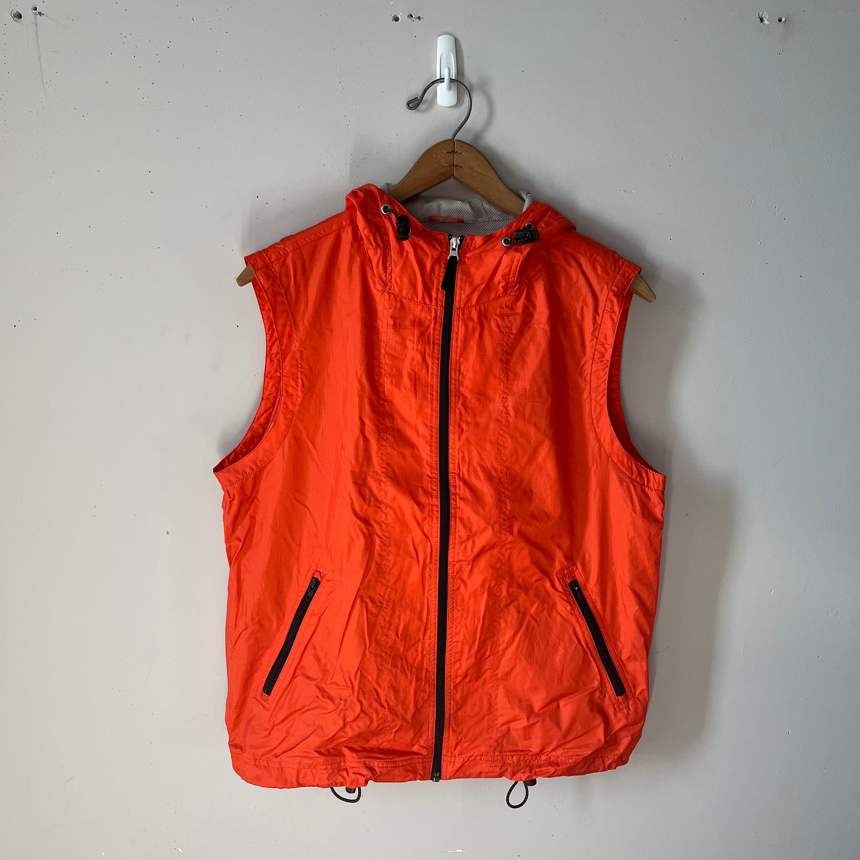 Vintage Gap Vest Orange Nylon Mens Medium 90s - Etsy