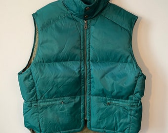 Vintage 90s Gap Alpine Down Puffer Vest Green Mens XL