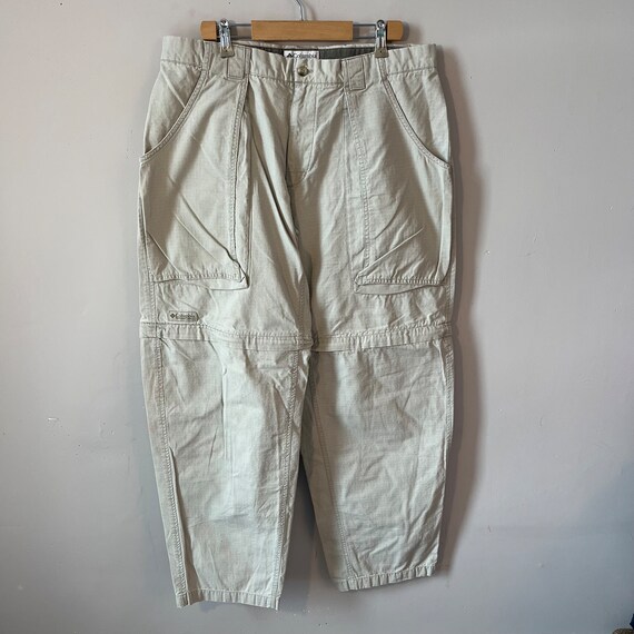 Vintage Coloumbia Pants Zip off Hiking Beige Mens 36x31 90s Etsy UK