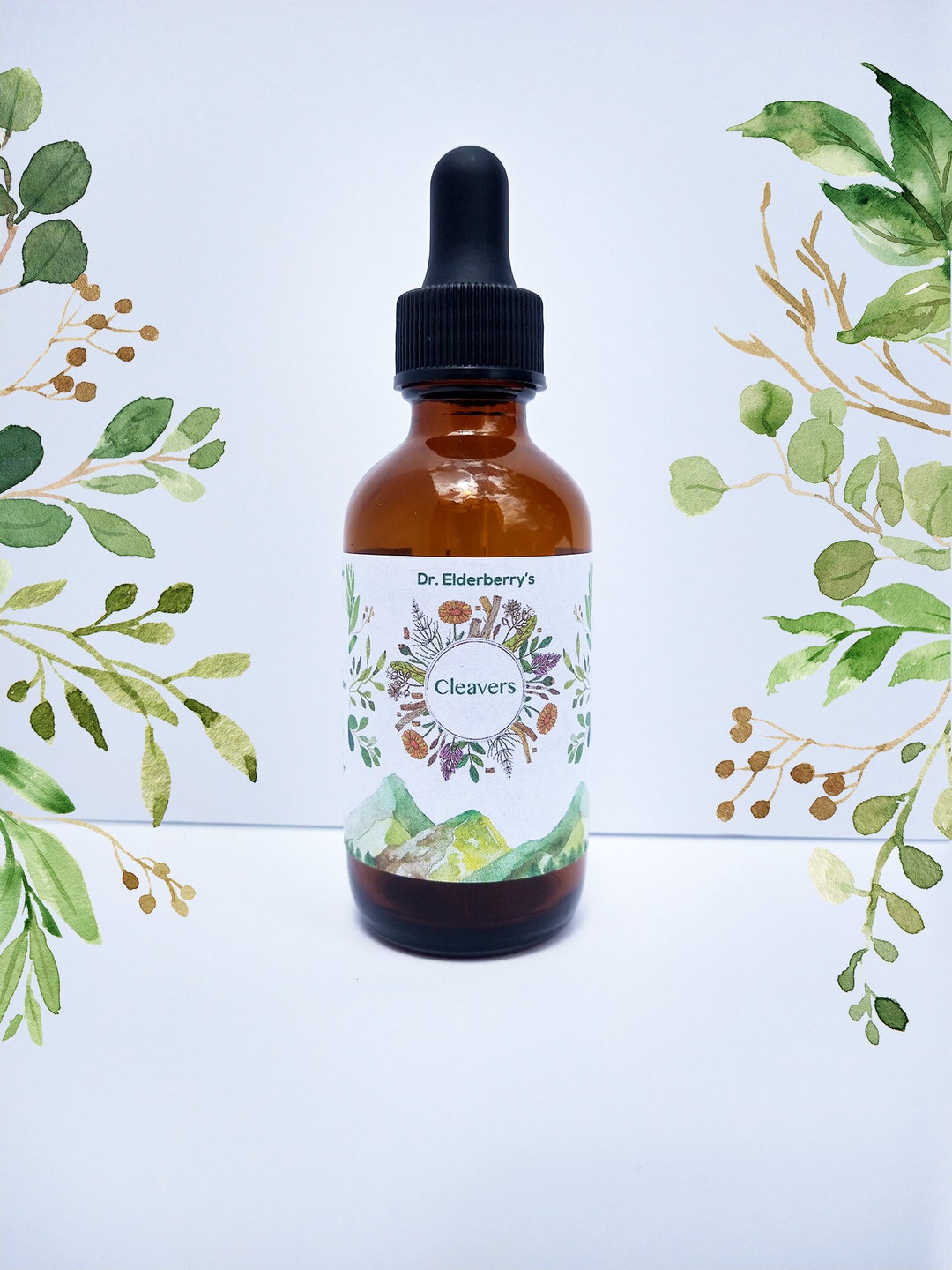 Fresh Cleavers Galium Aparine 12 Fresh Wild Organic Plant Tincture Wildharvested GLUTEN FREE