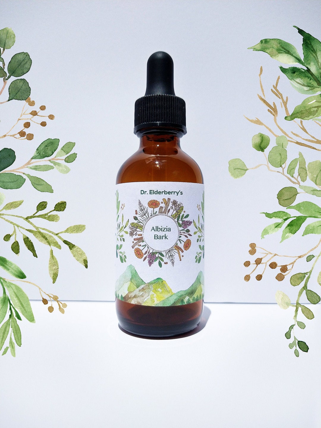 Fresh Bark Julibrissin 12 Wild, Organic Plant Tincture