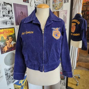 Ffa Jacket Blue Corduroy - Etsy