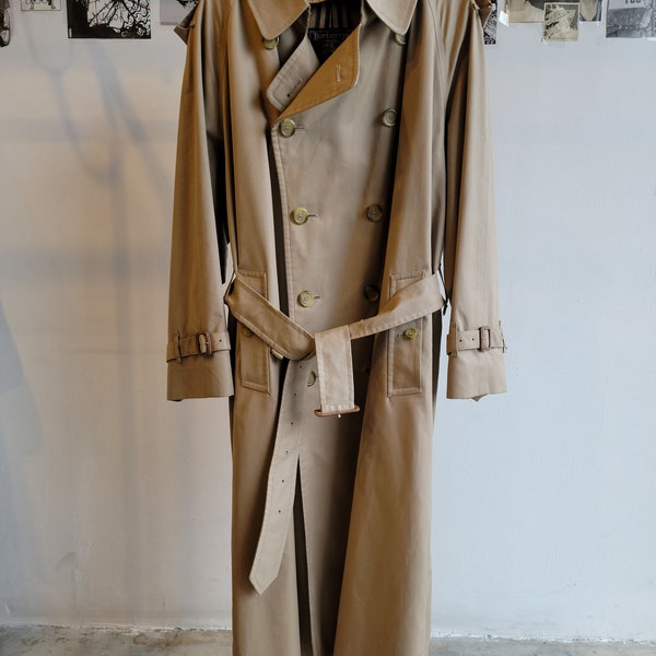Vintage Burberry Trench Coat | Size 42 R - Large | Classic Men's Style | Vintage Designer
