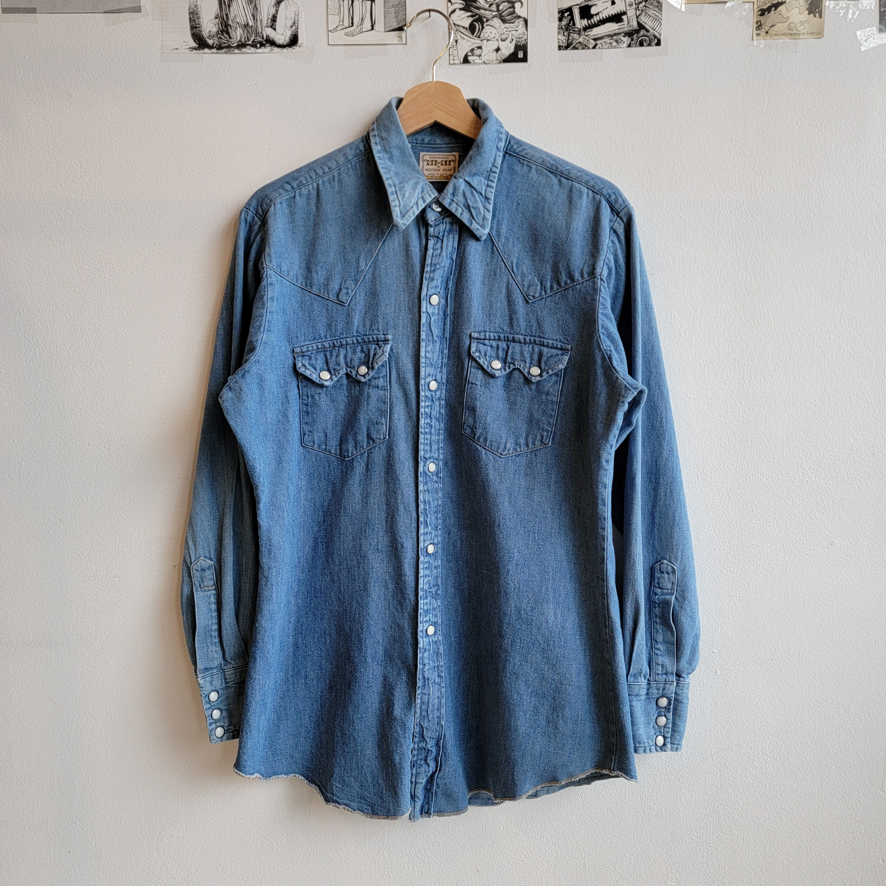 1970s Washington Dee-cee Denim Western Shirt - Etsy