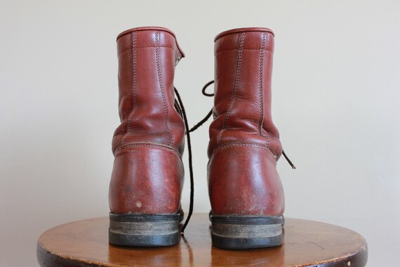 Vintage 1980s Justin Ropers. Distressed Lace up Cowbo… - Gem