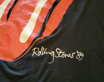 Vintage 1989 Rolling Stones Canadian Tour Shirt | Screen Stars 