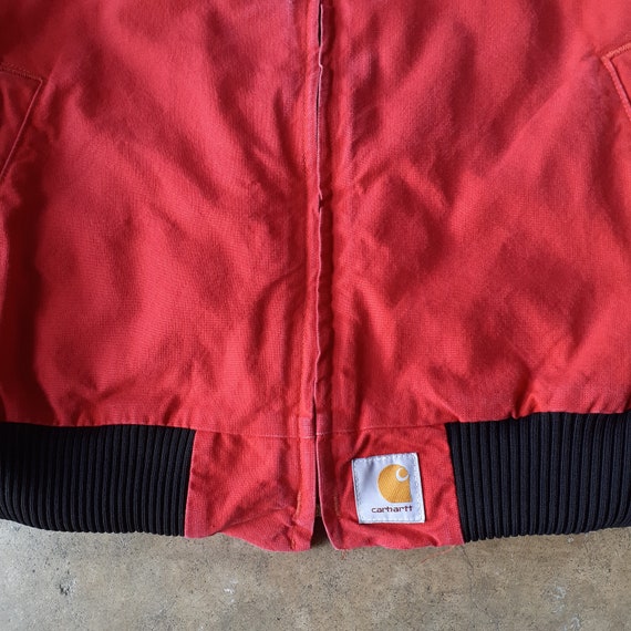 Vintage 90s Carhartt Red Work Jacket Western Zip up XL - Etsy