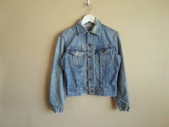 Vintage 80s Unisex Lee Riders Denim Truckers Jacke