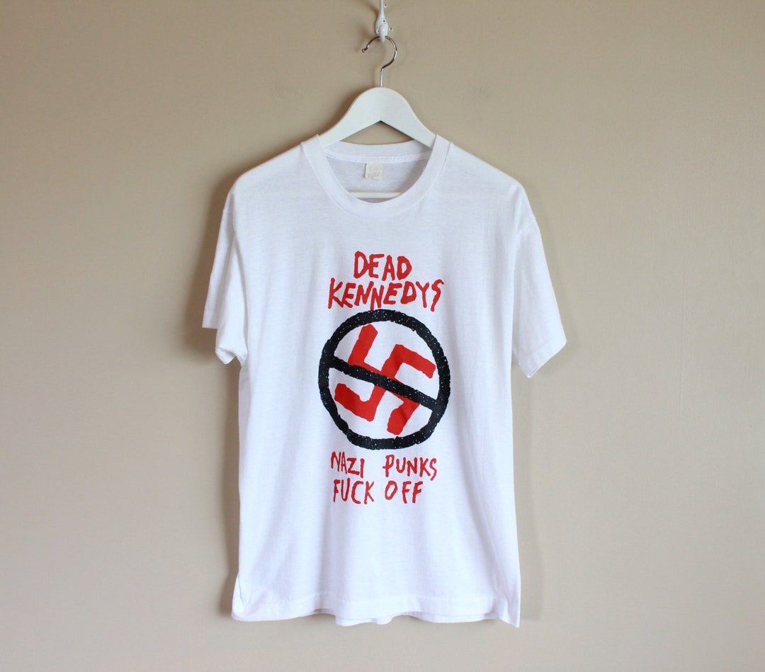 Vintage 80s Dead Kennedys 'nazi Punks Fuck Off' T-shirt | White