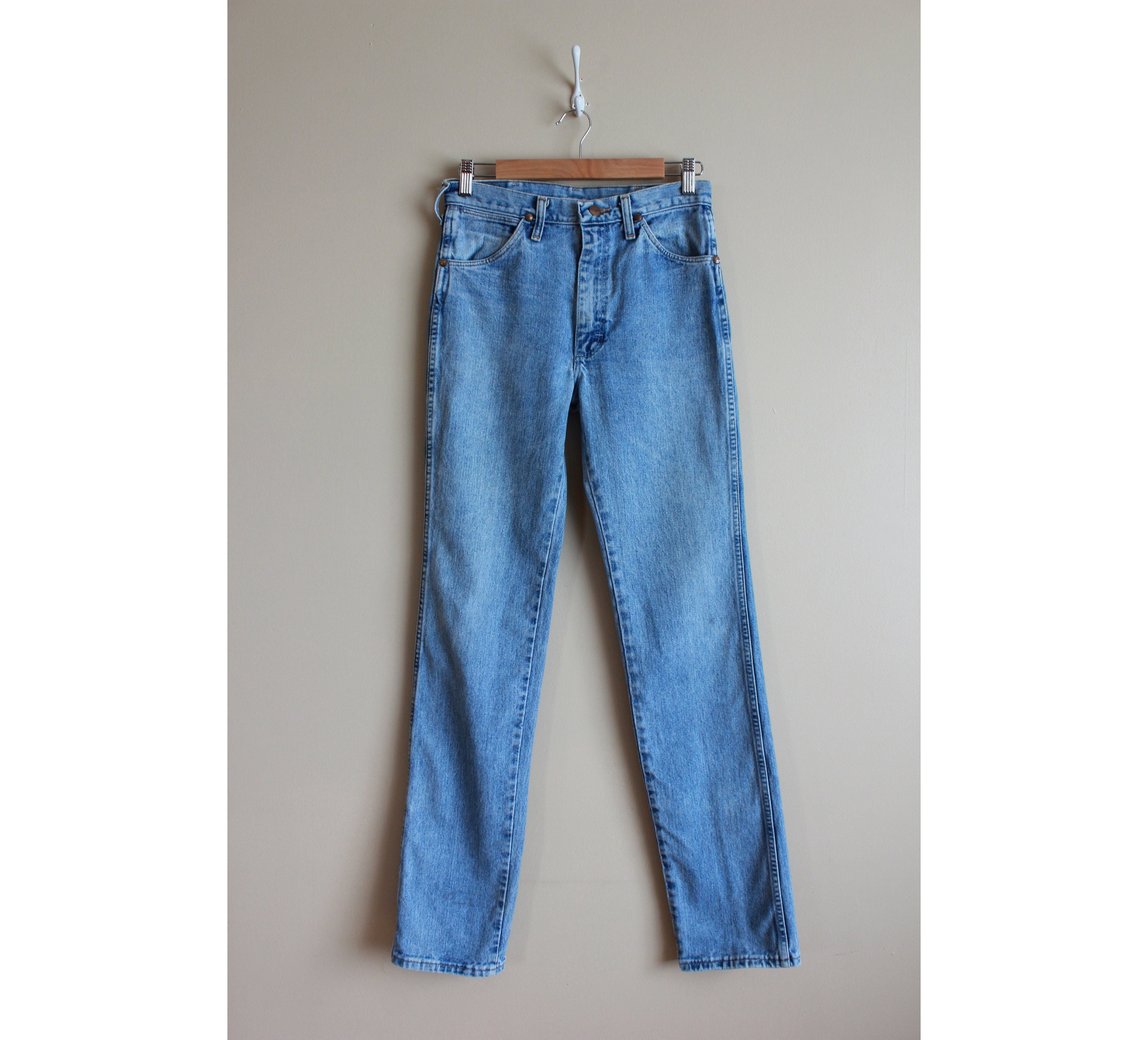 vintage 60s 70s wrangler Talon Zipper no fault denim jeans 27” x 32.5"