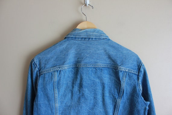 Vintage 70s Unisex GWG Jean Jacket |  Medium Blue… - image 7