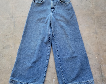 90s Vintage Levi's 501xx USA 33x29.5 Dirty Blue Denim Red