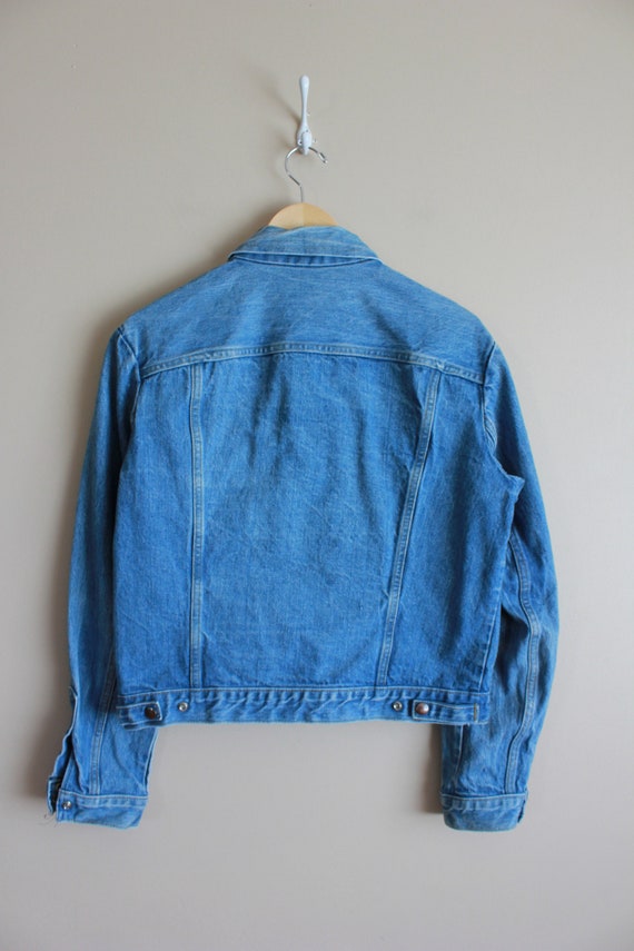 Vintage 70s Unisex GWG Jean Jacket |  Medium Blue… - image 6