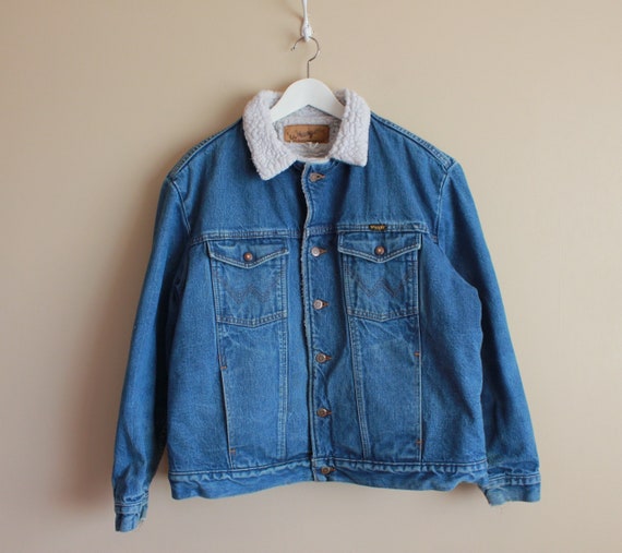 Vintage 90s Men's Wrangler Sherpa-lined 