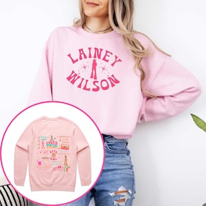 Lainey Eisen-Set-Liste Country-Musik-Sweatshirt Country-Musik-Liebhaber- Country-Konzertschlag-Böden Hippie-Cooles Geschenk Cowgirl-Geschenk Rodeo-Art