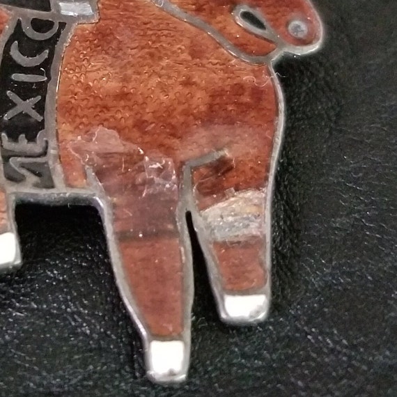 Signed Margot De Taxco Donkey Brooch, 1960's, #54… - image 5