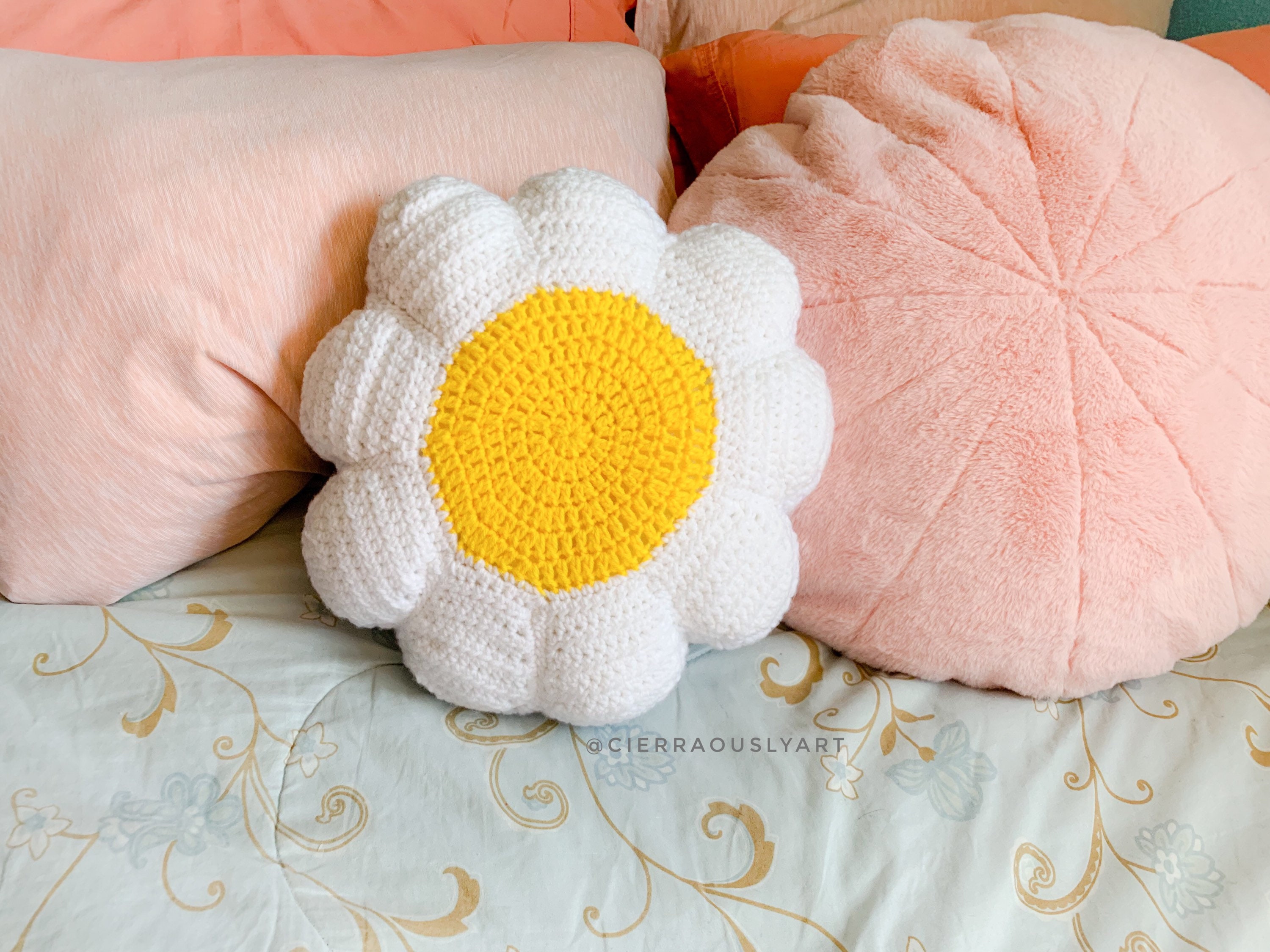 Daisy Pillows Etsy