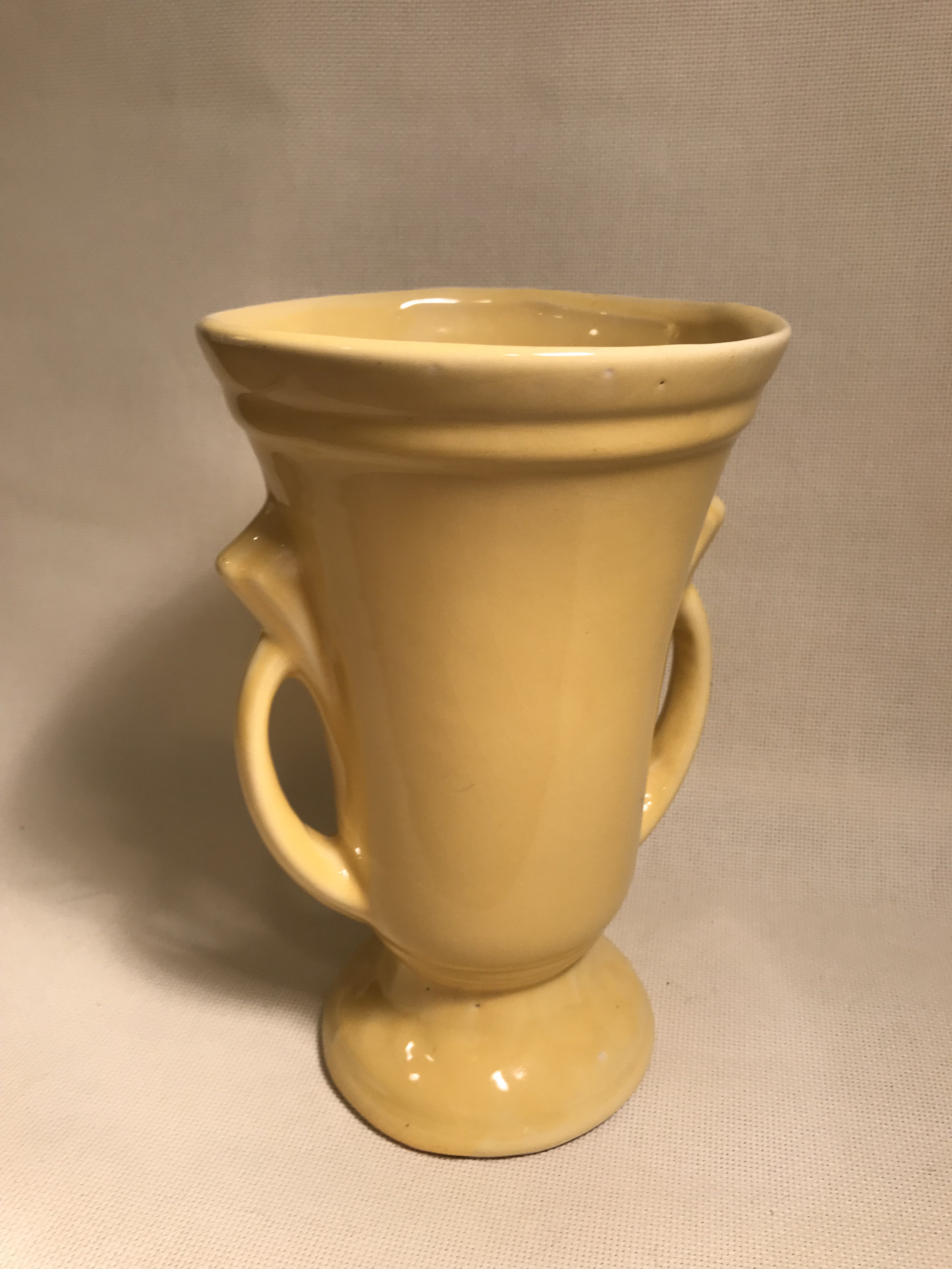 Vintage Yellow Vase Etsy