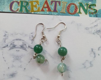 Green Jade earrings