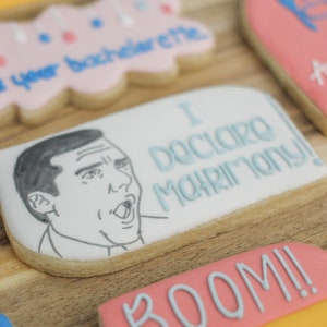 The Office Bachelorette cookies