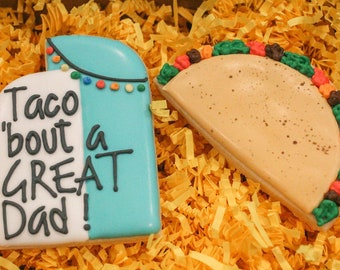 Taco Fathers day cookie sets