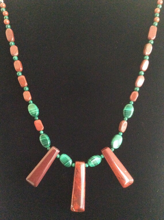 Malachite and red jasper discount