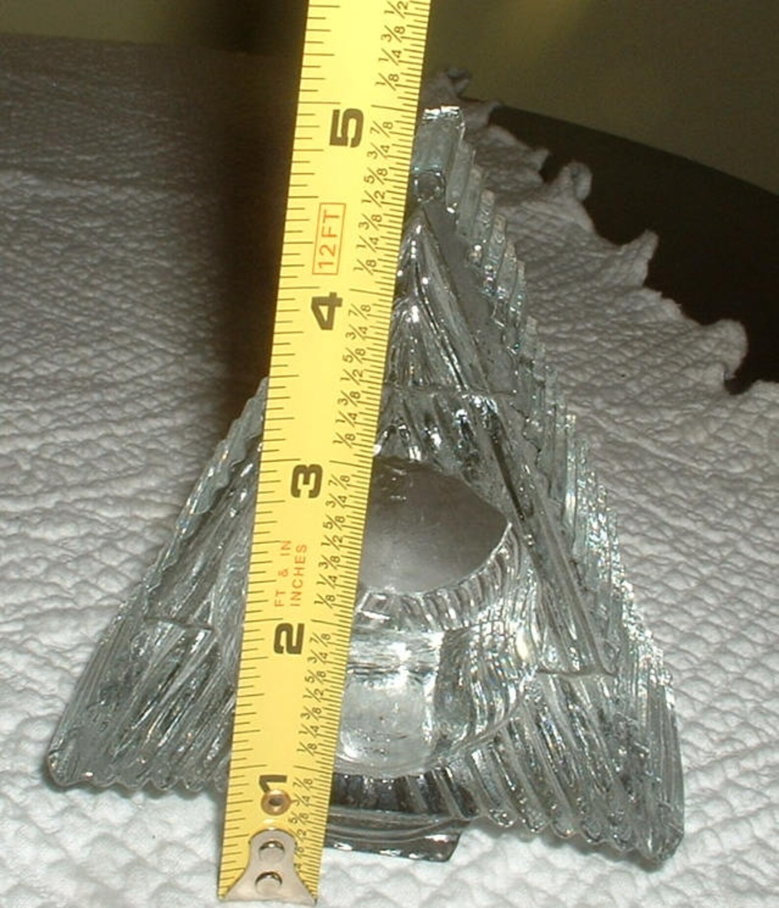 Heavy Christmas Tree Glass Candle holder Etsy