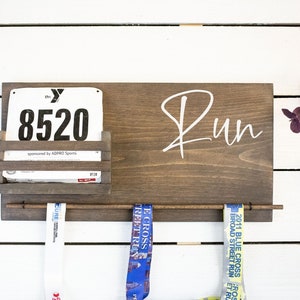 Run Race Medal Display and Bib Holder