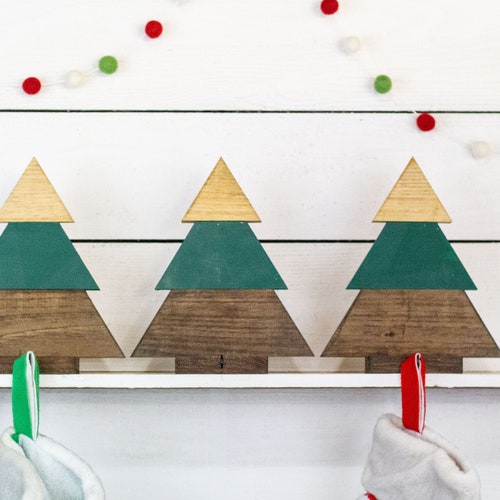 Family Stocking Holder Mantle Stocking Hooks Christmas Etsy