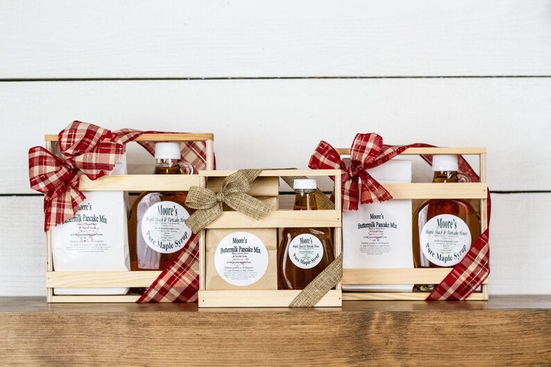 Real Maple Syrup Gift Crate Pure New York Maple Syrup Care Etsy UK