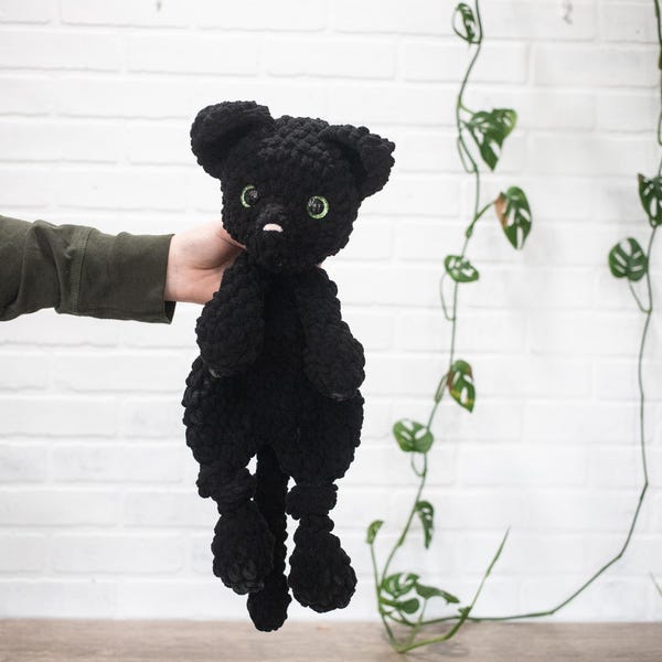 Cat Crochet Stuffed Animal, Heirloom Plush, Baby Lovey, Soft Cuddlers for Kids, Kitty
