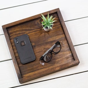 Wood Ottoman Tray, Coffee Table Tray