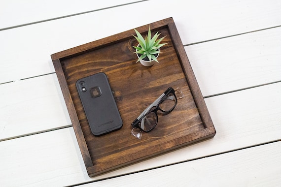 Wood Ottoman Tray, Coffee Table Tray