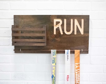 Run Race Medal Display and Bib Holder