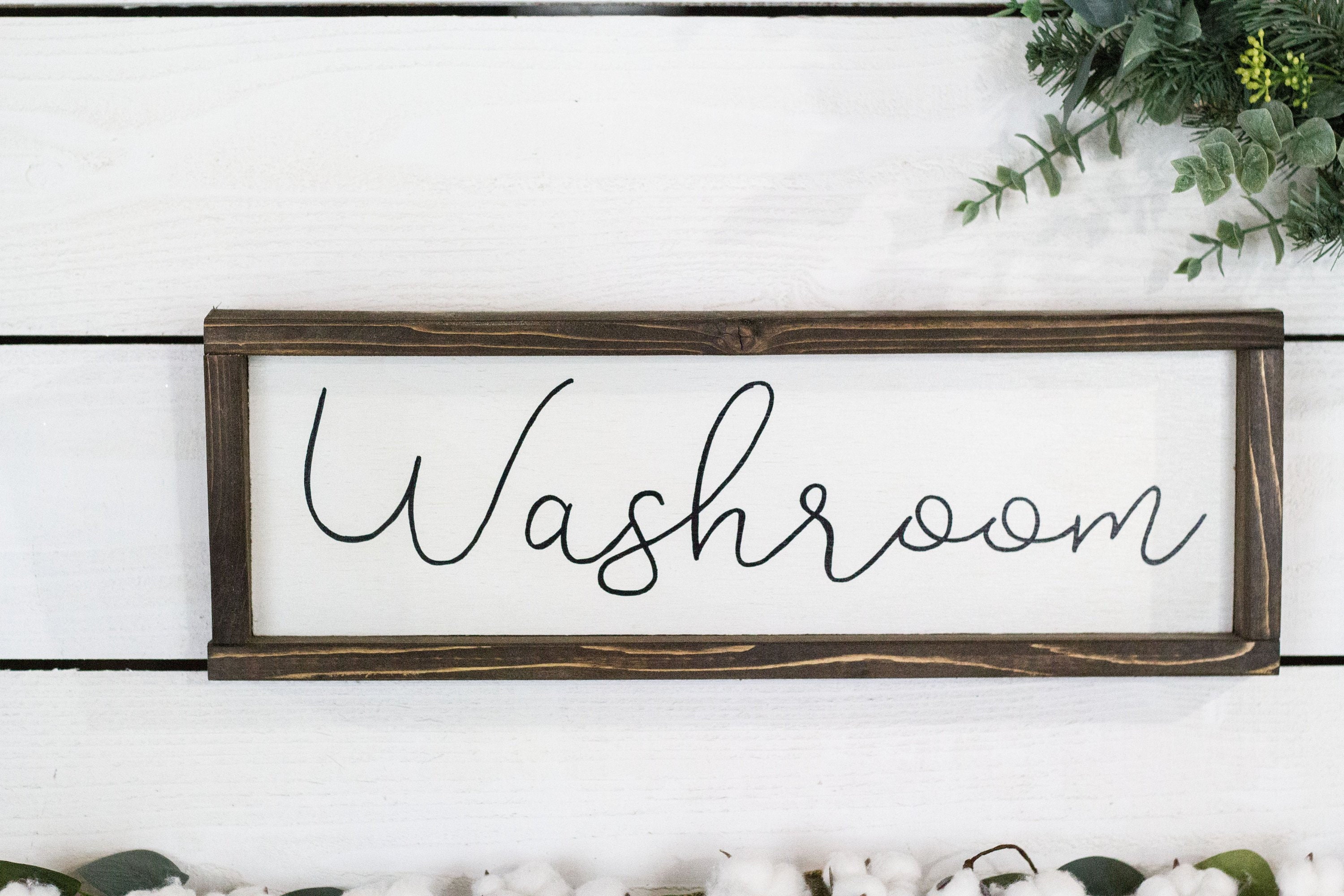 Cartel del baño baño de la granja decoración de la granja | Etsy