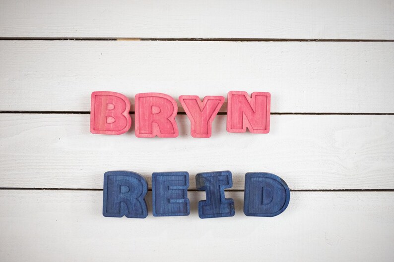 Reid Lettering Letter Coat Hook: Wooden Alphabet Wall Art, Weathered Gray Finish - Etsy