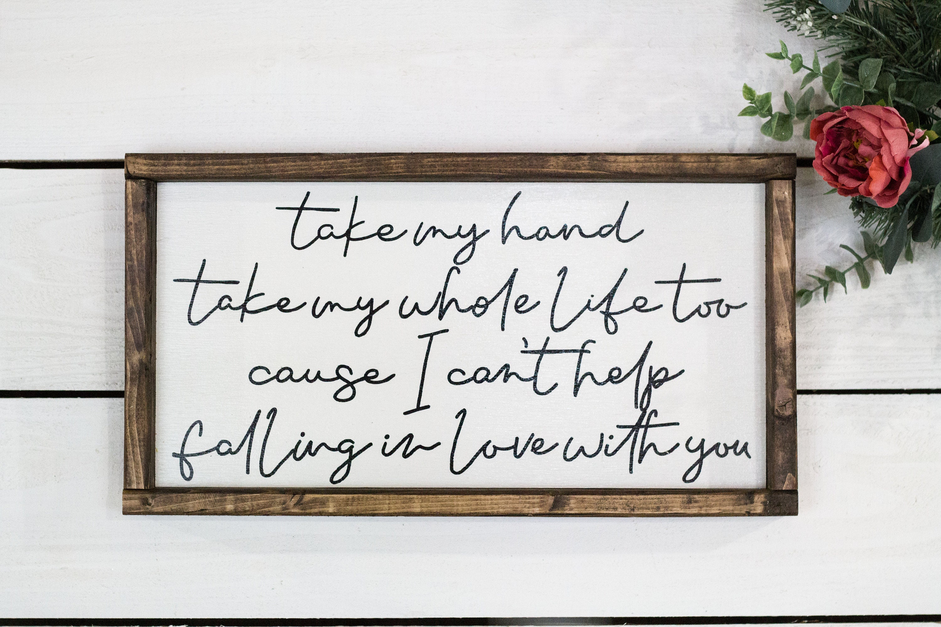 Take my hand take my whole life too cause I can't help Etsy
