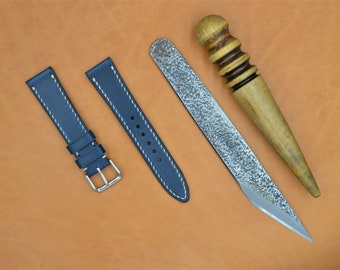 Minerva Smooth "Vacchetta" Vegetable Tanned Leather Watch Strap / Vegetable Tanned / Australian Made