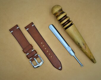 Minimalist Kangaroo Leather Watch Strap (Style A)