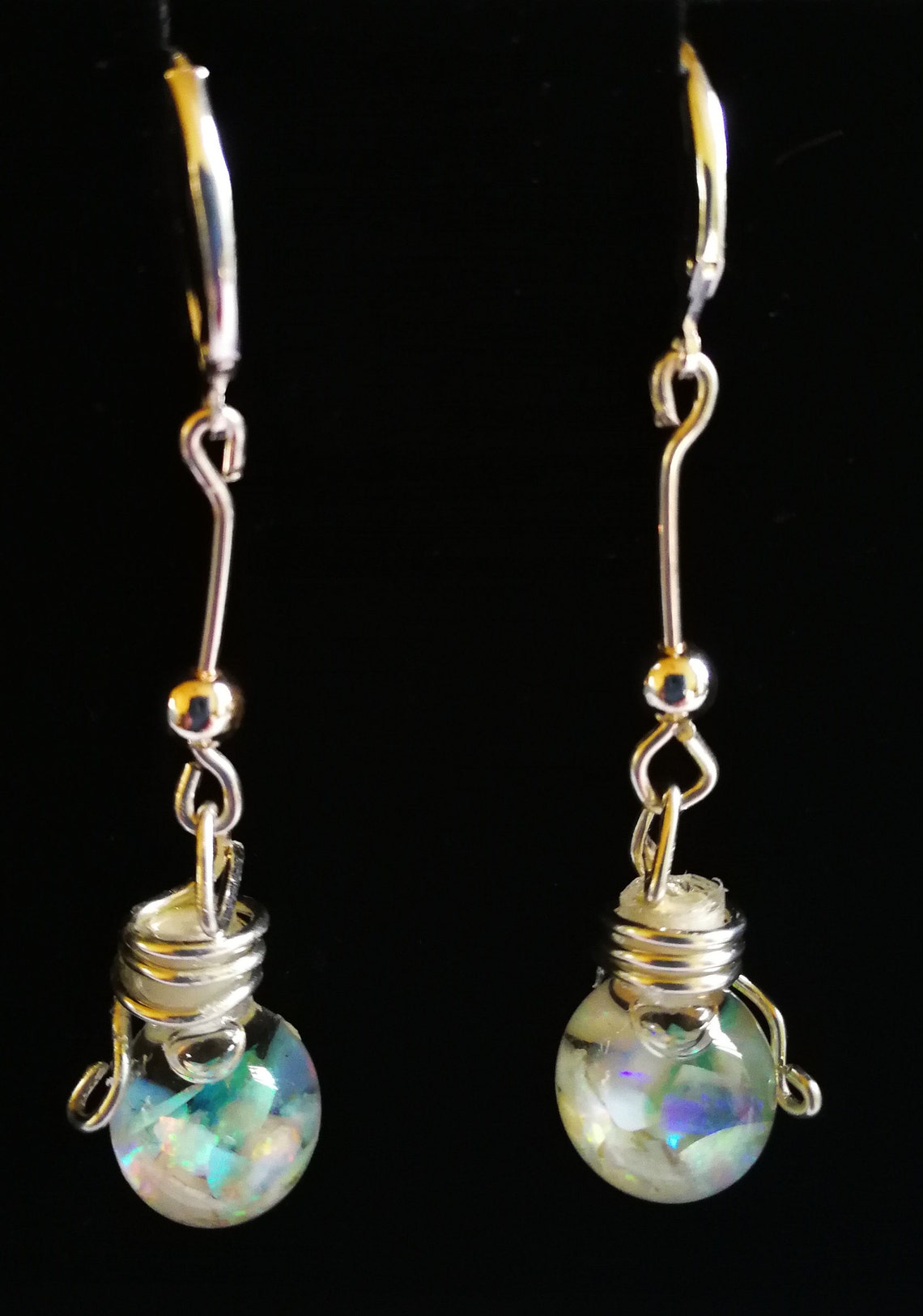 Floating Opal Earrings - Etsy