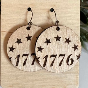 1776 Earrings / Patriotic Earrings