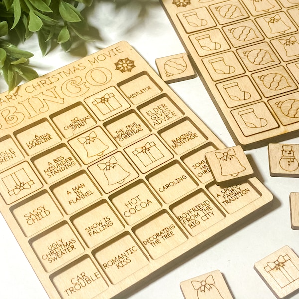 Bingo de películas navideñas de Hallmark