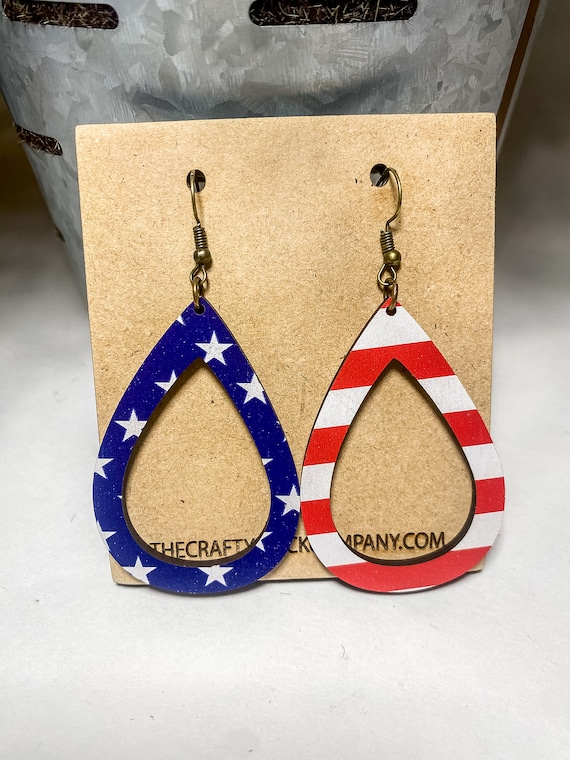 Flag Stripe Earrings Flag Stripe Earrings