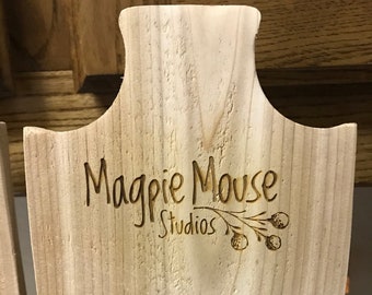 Add a Laser Engraved Logo to your display!