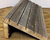 Earring Card Holder in Weathered Wood - Earring Stand - Earring Card Display for Craft Shows, Trade Show Vendors
