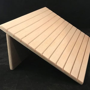 Mini-Mega - Hinged Earring Card Holder from plywood in your choice of finish - Earring Stand - Jewelry Card Display, Jewelry Card Holder