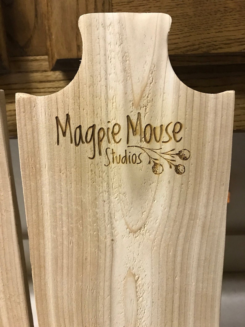 Add a Laser Engraved Logo to your display!