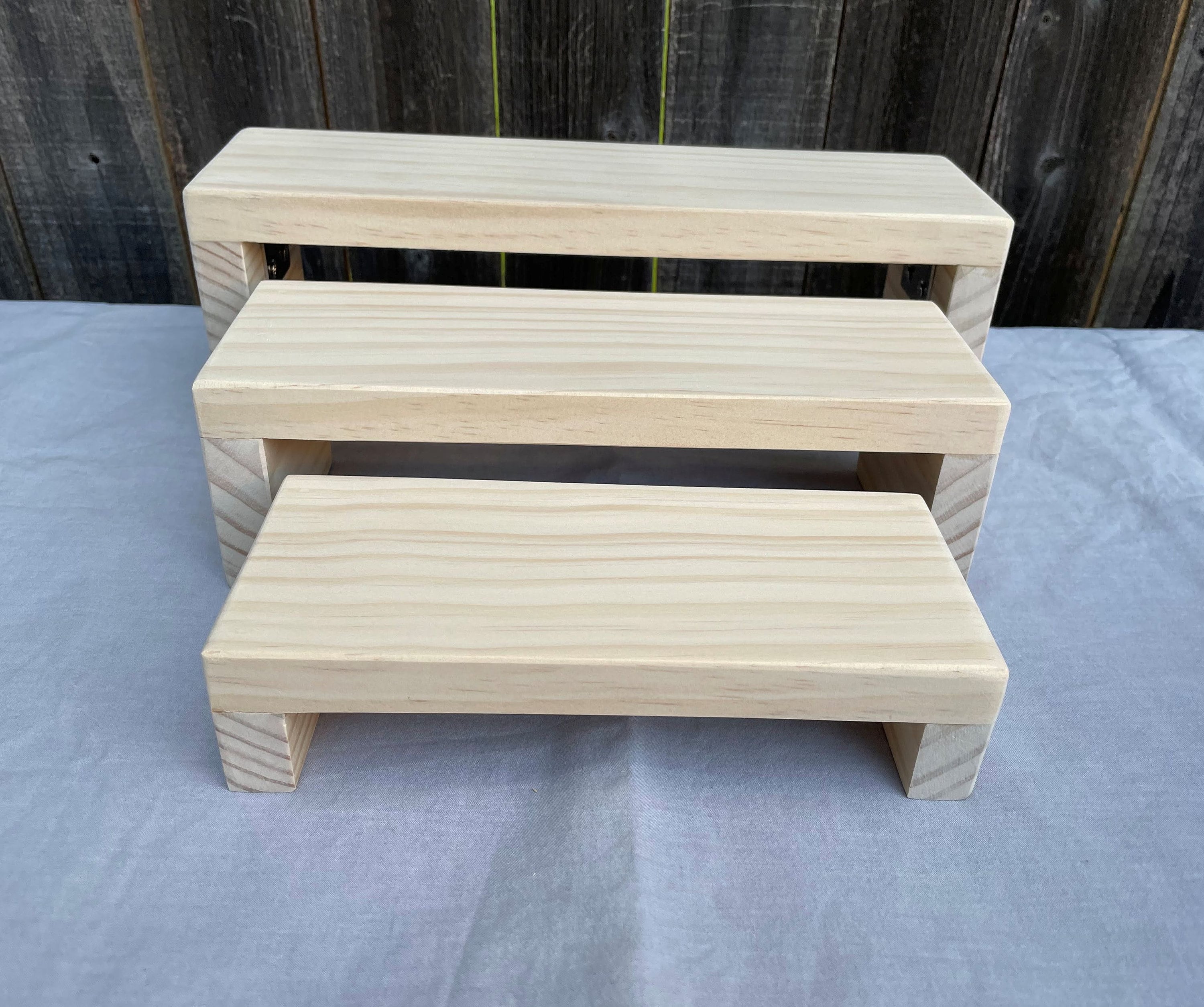 Wood Nesting Display Risers  - 3.5in deep - Jewelry Risers - Display Risers -  Display Stand - Food Riser - Decorating Riser